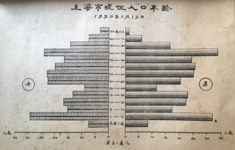 Age chart divided after sex