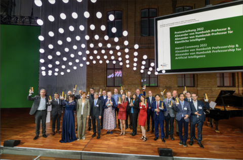 Gruppenbild Preisverleihung Humboldt-Professoren 2022