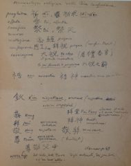 Giovanni Vacca's manuscript glossary of religious terms