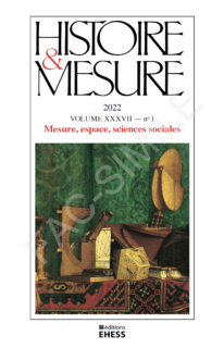 Cover of the journal Histoire et Mesure