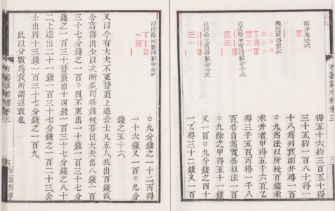 Page from Lao Naixuan's Guchou suankao (1886)